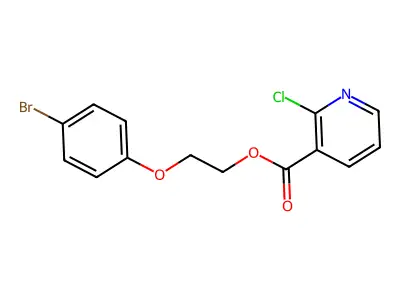 2-(4-Bromophenoxy)ethyl 2-chloropyridine-3-carboxylate structure