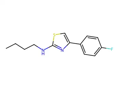 N-butyl-4-(4-fluorophenyl)-1,3-thiazol-2-amine structure