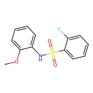 2-fluoro-N-(2-methoxyphenyl)benzenesulfonamide structure