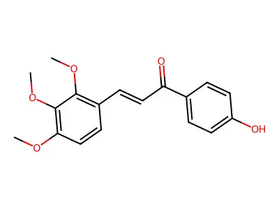 1-(4-Hydroxyphenyl)-3-(2,3,4-trimethoxyphenyl)-2-propen-1-one structure