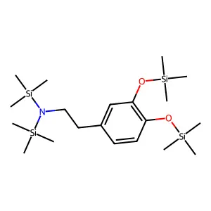 Dopamine, 4TMS derivative structure