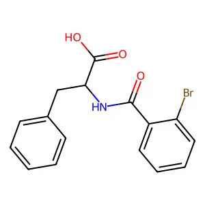 (2R)-2-[(2-Bromophenyl)formamido]-3-phenylpropanoic acid structure