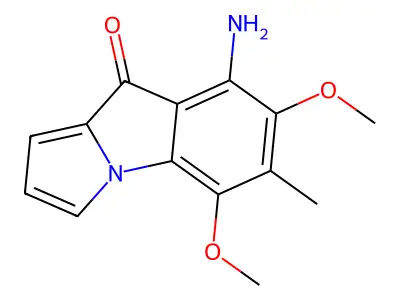 9H-Pyrrolo[1,2-a]indol-9-one, 8-amino-5,7-dimethoxy-6-methyl- structure