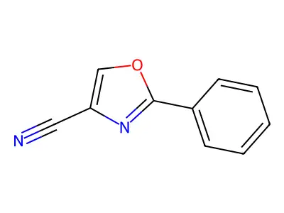 2-Phenyl-1,3-oxazole-4-carbonitrile structure