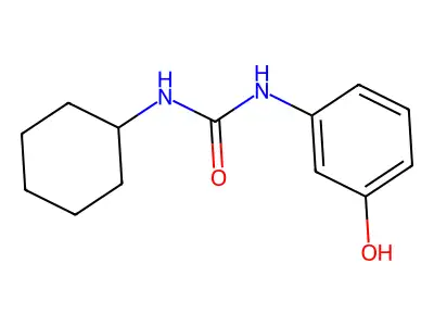 N-Cyclohexyl-N'-(3-hydroxyphenyl)urea structure