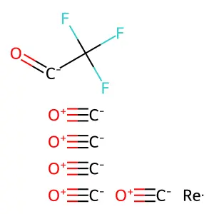Rhenium, pentacarbonyl(trifluoroacetyl)- structure