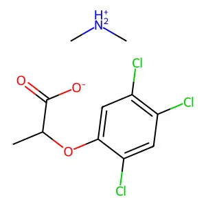 Dimethylammonium 2-(2,4,5-trichlorophenoxy)propionate structure
