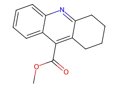 Methyl 1,2,3,4-tetrahydro-9-acridinecarboxylate structure