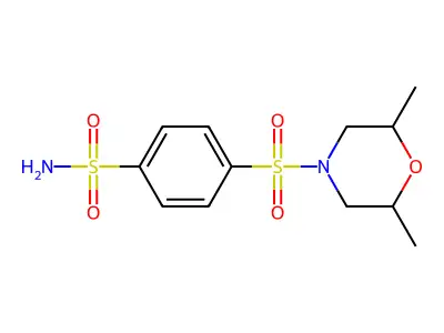 4-[(2,6-dimethylmorpholin-4-yl)sulfonyl]benzenesulfonamide structure