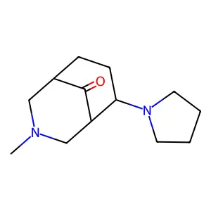 3-Methyl-6-(1-pyrrolidinyl)-3-azabicyclo[3.3.1]nonan-9-one structure