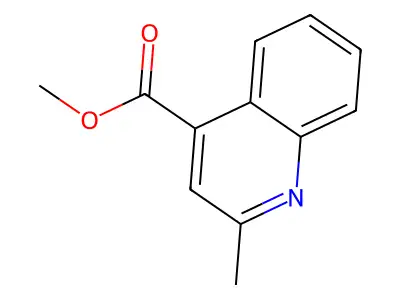 Methyl 2-methylquinoline-4-carboxylate structure