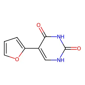 5-(furan-2-yl)-1H-pyrimidine-2,4-dione structure