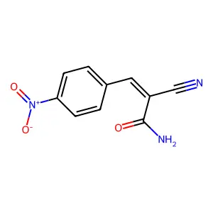 2-Cyano-3-(4-nitrophenyl)acrylamide structure
