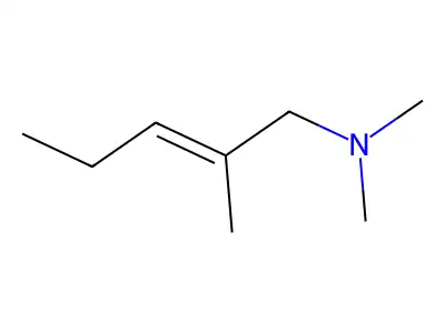 2-Penten-1-amine, N,N,2-trimethyl-, (E)- structure