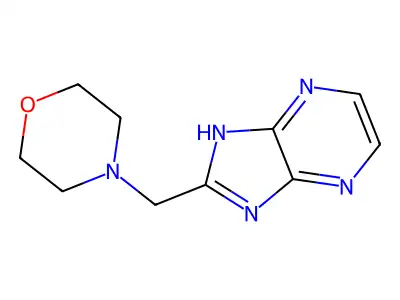 1H-Imidazo(4,5-b)pyrazine, 2-(morpholinomethyl)- structure