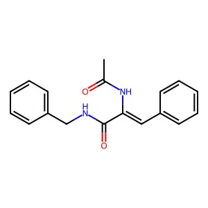 2-acetamido-N-benzyl-3-phenylprop-2-enamide structure