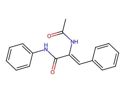 2-Propenamide, 2-(acetylamino)-N,3-diphenyl- structure
