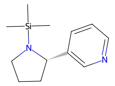 DL-Nornicotine, N-trimethylsilyl- structure