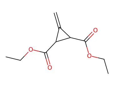 Diethyl 3-methylidenecyclopropane-1,2-dicarboxylate structure