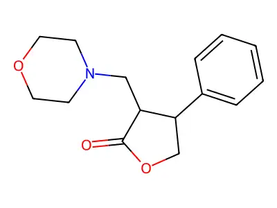 2(3H)-Furanone, dihydro-3-(4-morpholinylmethyl)-4-phenyl- structure