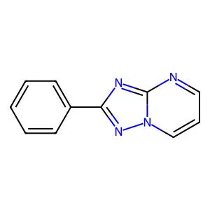 2-Phenyl-(1,2,4)triazolo(1,5-a)pyrimidine structure