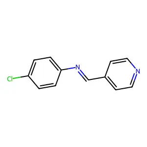 Benzenamine, 4-chloro-N-(4-pyridinylmethylene)- structure