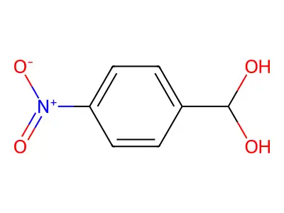 (4-Nitrophenyl)methanediol structure
