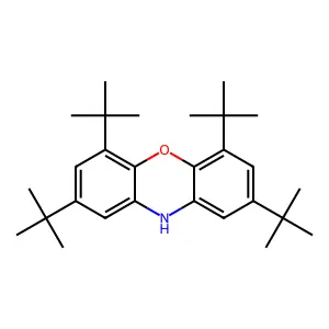 2,4,6,8-Tetratert-butyl-10H-phenoxazine structure