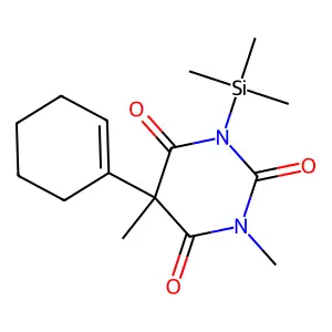 Hexobarbital, TMS derivative structure