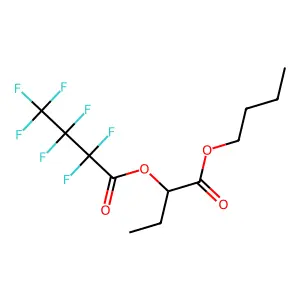 (1-Butoxy-1-oxobutan-2-yl) 2,2,3,3,4,4,4-heptafluorobutanoate structure
