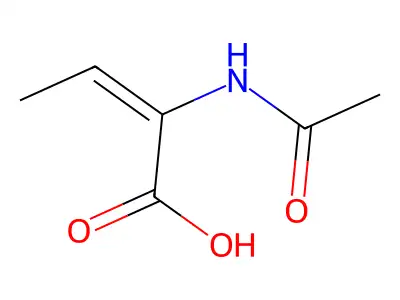 2-Butenoic acid, 2-(acetylamino)- structure