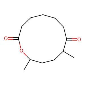 9,12-Dimethyloxacyclododecane-2,8-dione structure