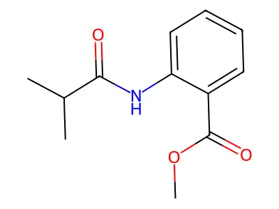 Methyl 2-[(2-methyl-1-oxopropyl)amino]benzoate structure