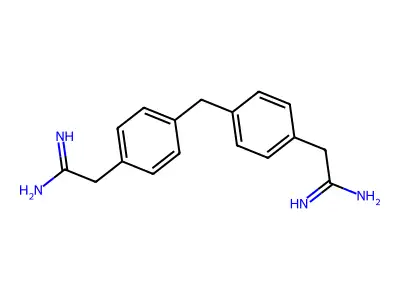 2,2'-[Methylenedi(4,1-phenylene)]diethanimidamide structure