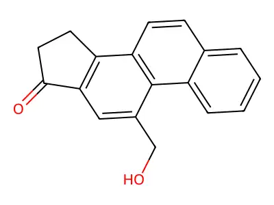 17H-Cyclopenta(a)phenanthren-17-one, 15,16-dihydro-11-hydroxymethyl- structure