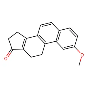 17H-Cyclopenta(a)phenanthren-17-one, 11,12,15,16-tetrahydro-2-methoxy- structure