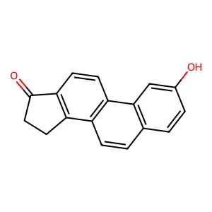 2-Hydroxy-15,16-dihydrocyclopenta(a)phenanthren-17-one structure