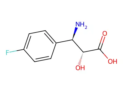 (2S,3S)-3-Amino-3-(4-fluoro-phenyl)-2-hydroxy-propionic acid structure