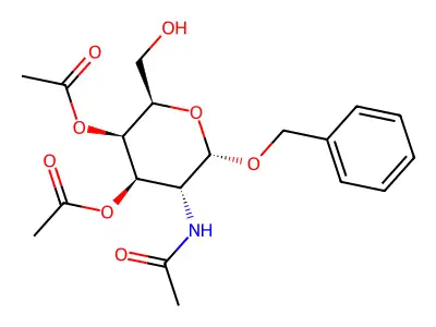 [5-Acetamido-4-acetyloxy-2-(hydroxymethyl)-6-phenylmethoxyoxan-3-yl] acetate structure