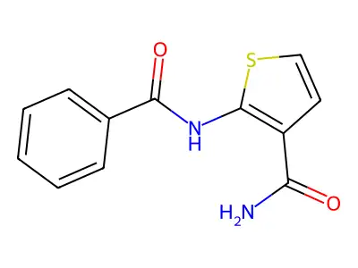 2-Benzamidothiophene-3-carboxamide structure