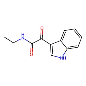 N-乙基-2-(1H-吲哚-3-基)-2-氧代乙酰胺 structure