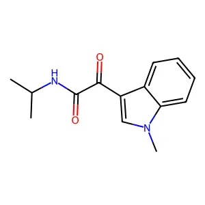 Indole-3-glyoxylamide, N-isopropyl-1-methyl- structure