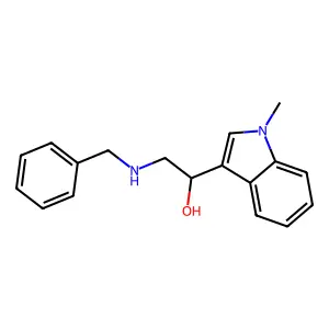 2-(Benzylamino)-1-(1-methyl-1H-indol-3-yl)ethan-1-ol structure