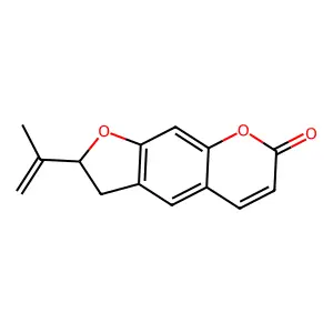 2,3-Dihydro-2-isopropenyl-7H-furo[3,2-g][1]benzopyran-7-one structure
