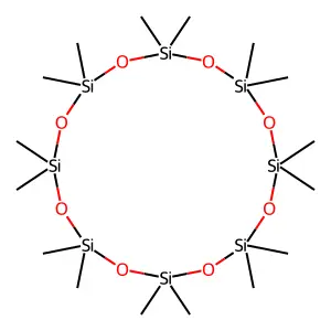 Hexadecamethylcyclooctasiloxane structure
