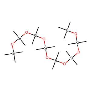 Octadecamethyloctasiloxane structure