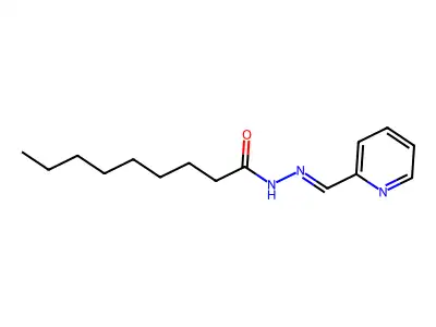 N'-(2-pyridinylmethylene)nonanohydrazide structure