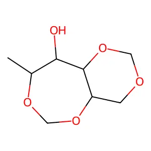8-methyl-4a,8,9,9a-tetrahydro-4H-[1,3]dioxino[5,4-d][1,3]dioxepin-9-ol structure