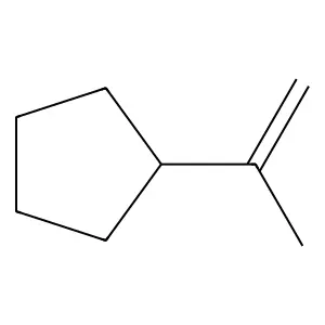 Isopropenylcyclopentane structure