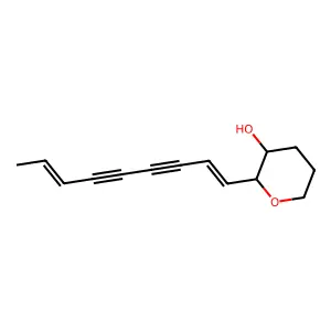 2-Nona-1,7-dien-3,5-diynyloxan-3-ol structure
